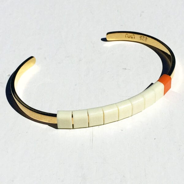 BAEKKE armbånd elfenben orange
