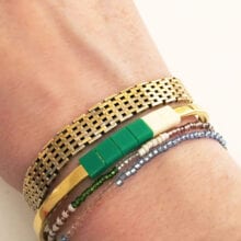 Armbånd grønne perler Armbånd grønne perler