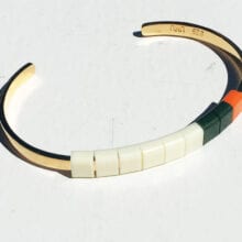 Armbånd elfenben army orange
