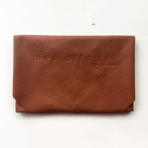 MES AFFAIRES clutch brun