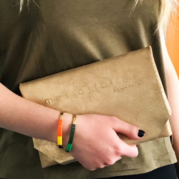Army shirt gold bag