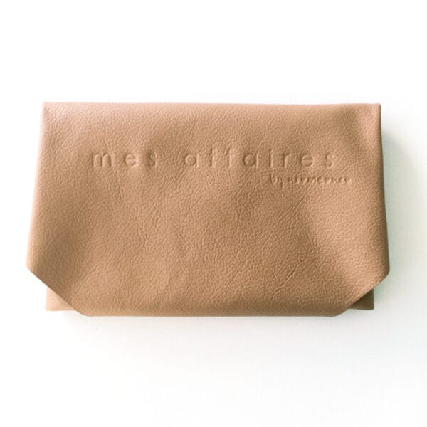 MES AFFAIRES clutch toffee