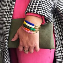 Armygrøn læder clutch