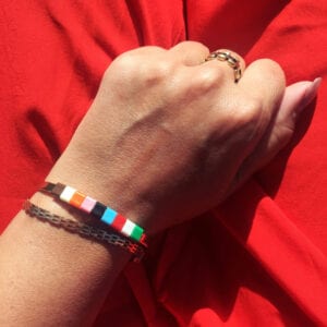 BAEKKE armbånd classic med rød