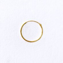 Hoop 20 mm guldbelagt messing