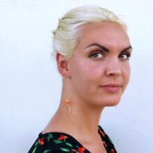 USMEUS ørering orange perle USMEUS ørering orange perle