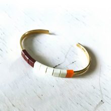BAEKKE armbånd bordeux og elfenben